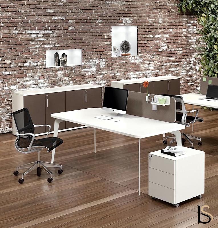 Bureau Manager Blade - Alea - 120, Blanc_1