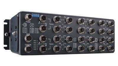 Switch Ethernet managé EKI-9528E-12GMX-A - 24 ports PoE M12, IP54, résistant aux vibrations et températures extrêmes_1