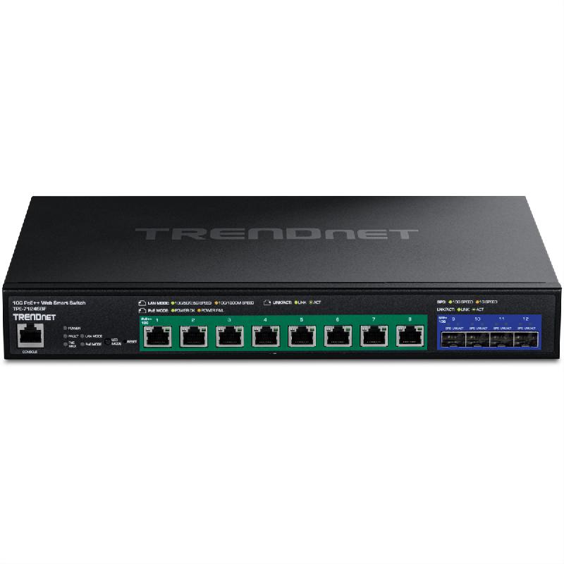 TRENDnet TPE-7124SBF Switch Web Smart PoE++ 10G à 12 ports (720W)_1