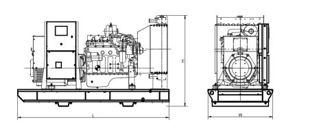 Groupe électrogène Diesel 400/230 V - 50 Hz - 3 Phases - APD110BD - 110 kVA - Motorisation Baudouin_1
