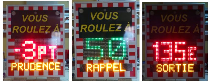 Panneaux indicateur de vitesse de véhicule avec radars pédagogiques - Série AFFRADBC-1LIA_2