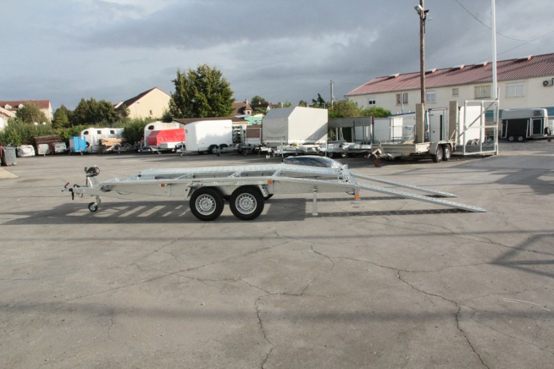 Remorque porte voiture 2700 kg roues dessous pan coupe - lider 39790_1
