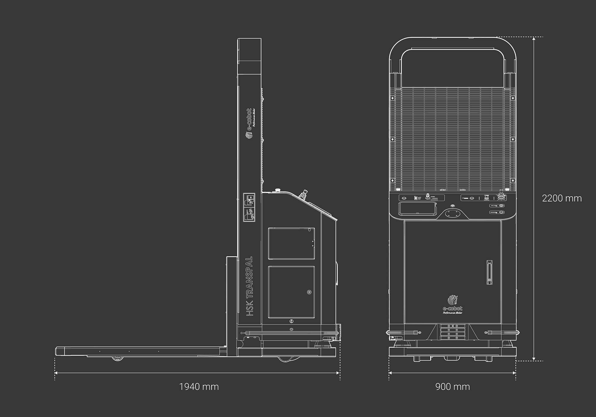 Robot mobile autonome - HUSKY TRANSPAL - Déplacement de palettes jusqu’à 1000kg - Made in France_1