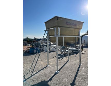Trémie mobile de stockage de granulés  -  capacité 1.1m3 ou 2.3m3 -  Ø ouverture 700mm - Trémie'Box_1