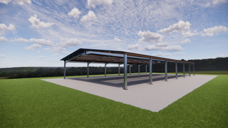 Bâtiment métallique ou manège équestre 15 x 30m - CHARP02 - charpente modulaire et résistante_1