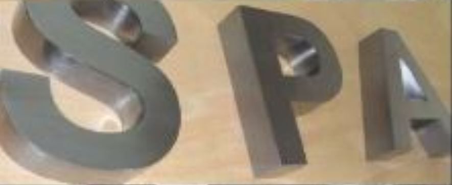 Lettrage 3D pleines ou creuses en aluminium brossé - relief de 10 à 100 mm - fixation incluse et options LED_1