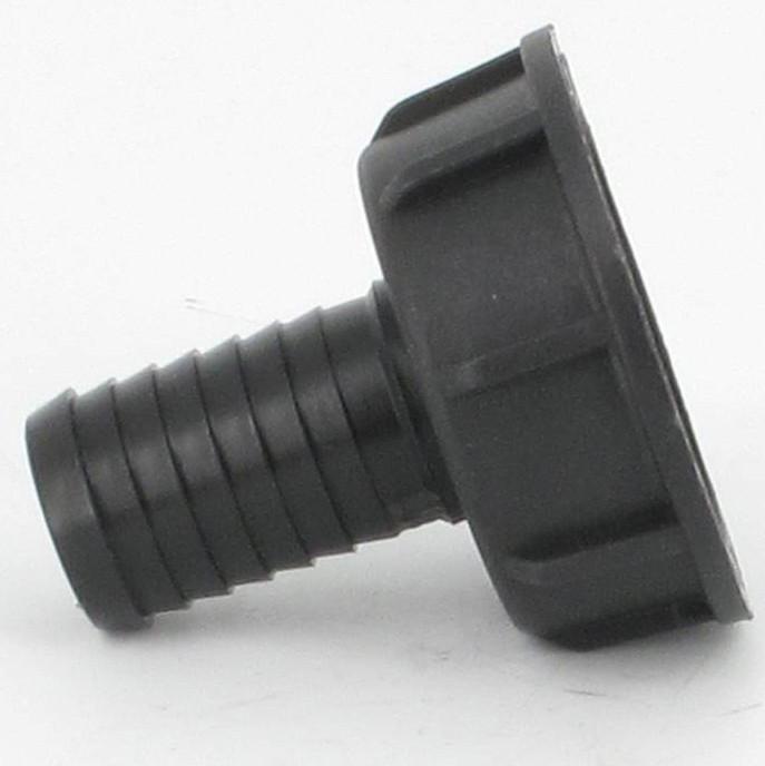 Raccord annelé - Droit - avec écrou - F 1