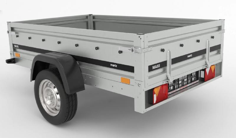 Remorque bagagère non freinée - 2,01 x 1,26 M - MARTZ MAXI 201_1