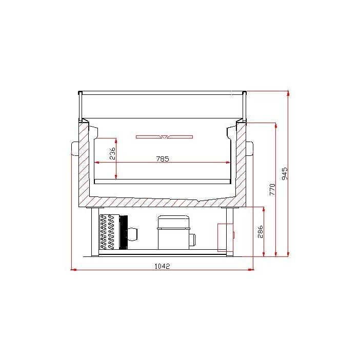 Îlot de refroidissement/congélation commutable 260L 1.5 Combisteel_1