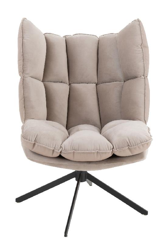 Fauteuil relax pivotant Pietra - tissu gris clair - design contemporain et confortable_1