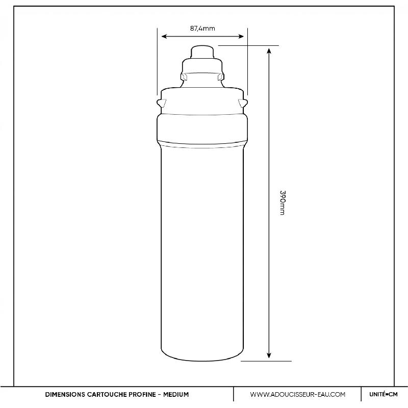 Filtre à eau profine nitrates medium - filtre anti nitrates et impuretés supérieures à 0.5 microns_1