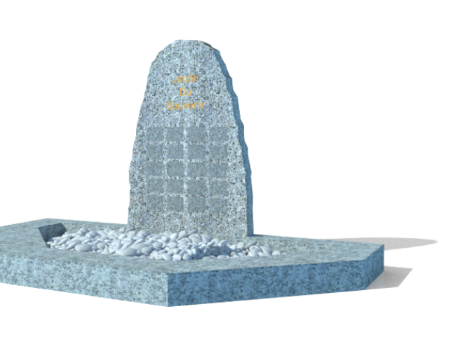 Jardin du souvenir personnalisable pour dispersion de cendres - LE GRANIT SODIGRANITS_1