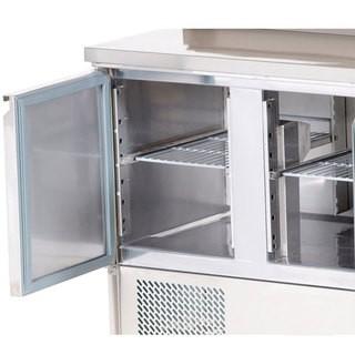 Saladette réfrigérée à capot et 5 bacs GN 1/6 - 3 portes | L2g - PS300_1