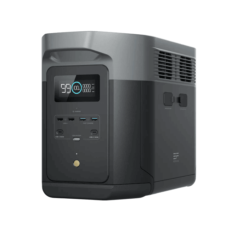 Station de charge portable Ecoflow Delta 2 Max - 2048Wh - 12V/230V - Batterie lithium-ion performante_1