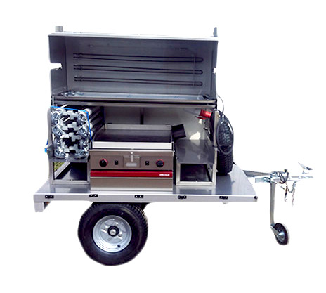 Tournebroche électrique gse mobigrill, idéal pour les animations magasins_1