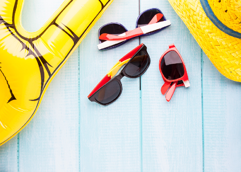 Lunettes de soleil pliables en plastique - Protection UV 400 - Multi-couleurs_1