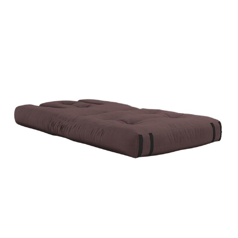 Fauteuil futon standard convertible - Hippo Chair marron - Matelas dépliable 90x200cm_1