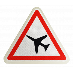 Panneau de danger A23 - Traversée d'une aire de danger aérien_1