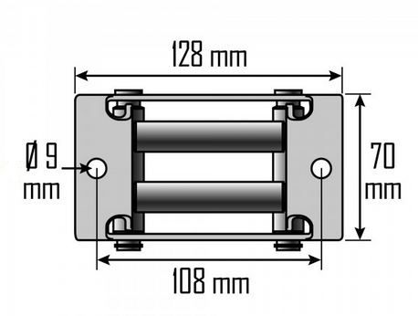 Pe12vgd - Treuil électrique à fixer Ribitech - Ribimex - Guide câble à rouleaux - Poids 1.0000 kg_1