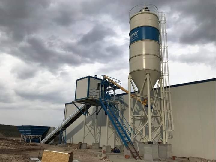 Promax C60+ - Centrale à béton 45 m³/h avec mélangeur Panmikser et silo jusqu'à 200 tonnes_1