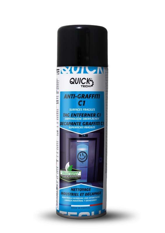 Anti graffiti quick c1 surfaces fragiles (plastique-vinyle) aer 500ml_1