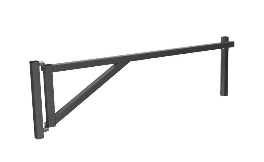 Barrière forestière ou barrière pivotante en acier inoxydable -Référence BTBP_1