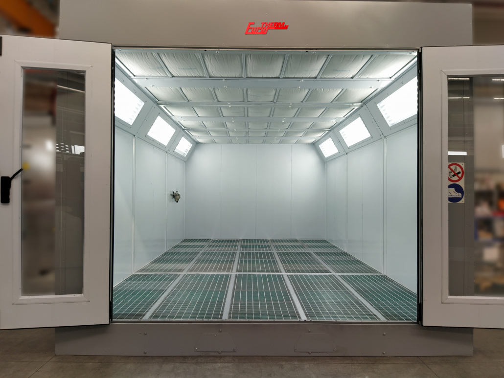 Cabine pressurisée démontable pour peinture