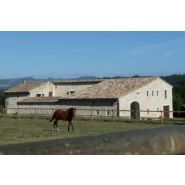 Clôture bois standard pour chevaux - Horse Stop - 2 demi-lices, hauteur 1m50, pin sylvestre traité - Ref. B12225-2_1