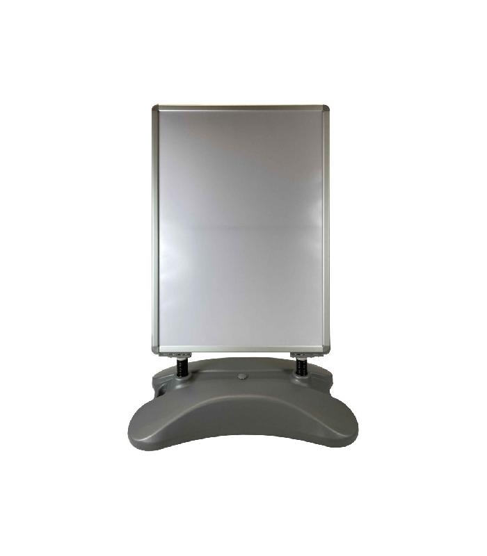 Panneau trottoir en aluminium sur ressorts pour 2 affiches format A0 - BCS-SWINGA0-G_1