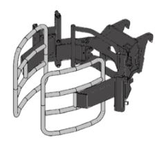 Pince à balles rondes - 190 kg - pour balles rondes et enrubannées - Réf. A2407_1