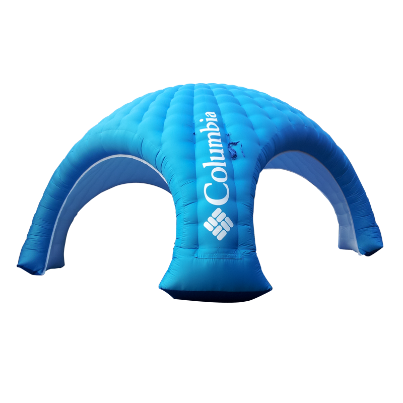 Stand igloo gonflable - design matelassé, personnalisable, résistant et éclairage LED_0