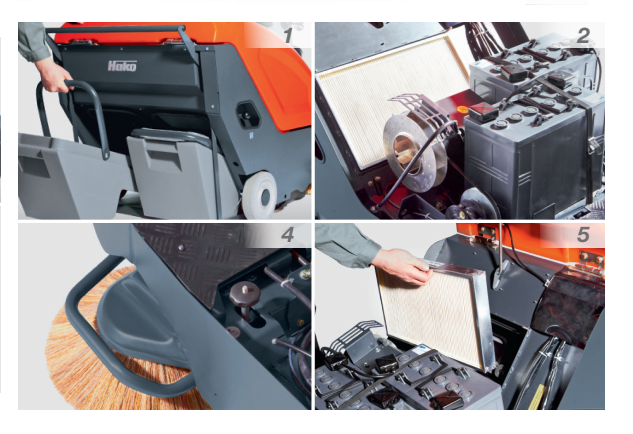 Balayeuse aspiratrice Sweepmaster B800 R - nettoyage sans poussière pour petites et moyennes surfaces_1