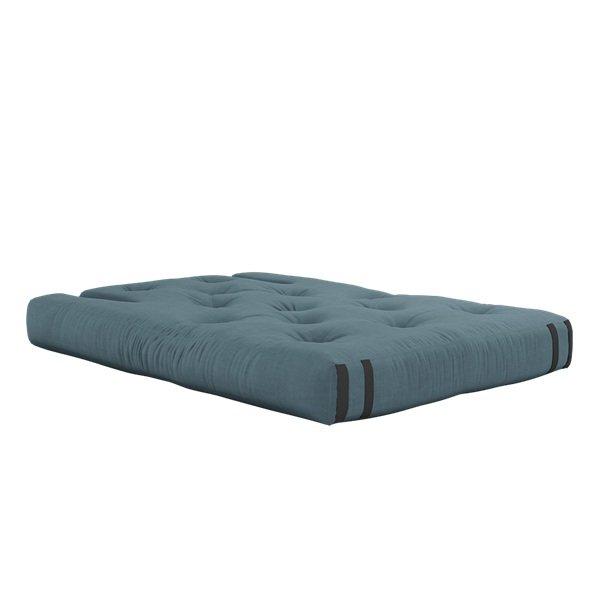 Canapé futon convertible HIPPO SOFA - bleu pétrole - matelas 140x200 cm - design et pratique_1