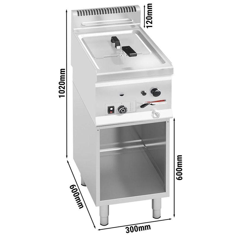Friteuse à gaz professionnelle 8 litres sur meuble_1