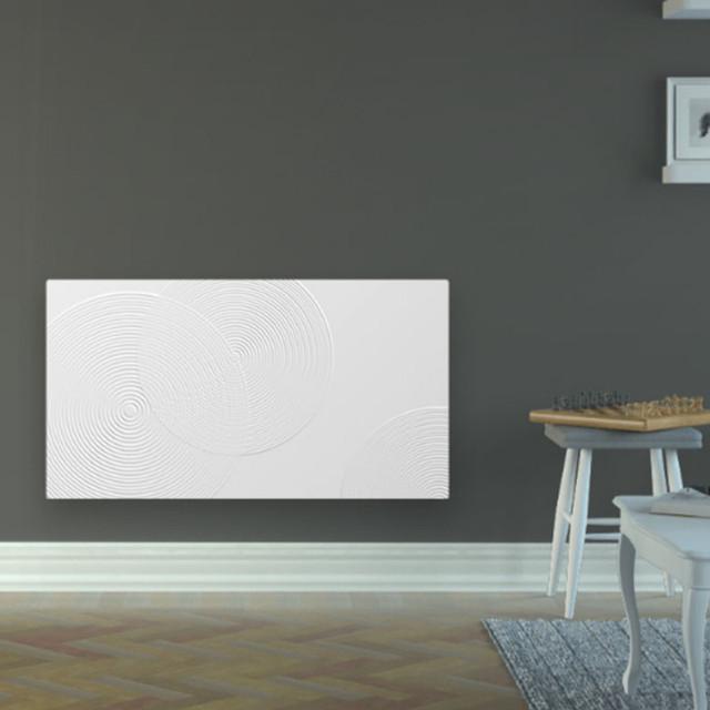 Radiateur connecté Irisium Serenity horizontal 1000W blanc carat - Atlantic - 604211_1