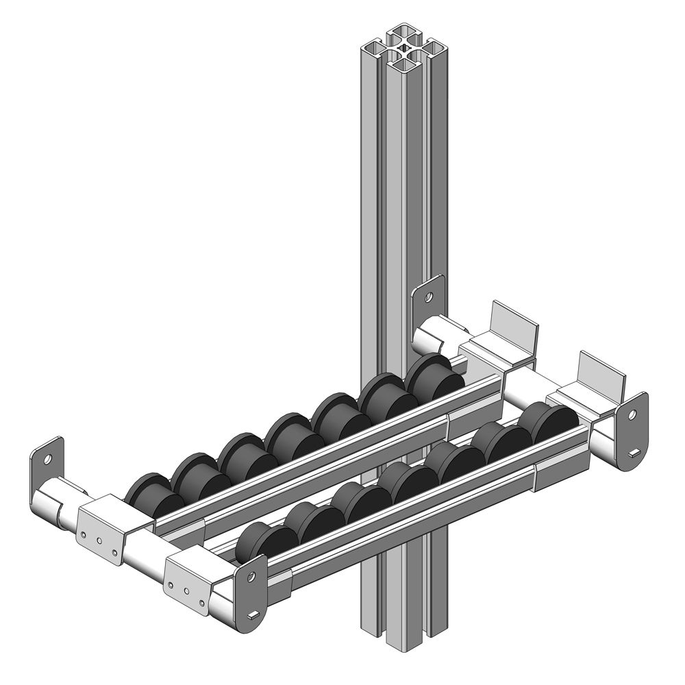 Rail à galets Ø33 mm - largeur 24 mm - barre de 4 m_1