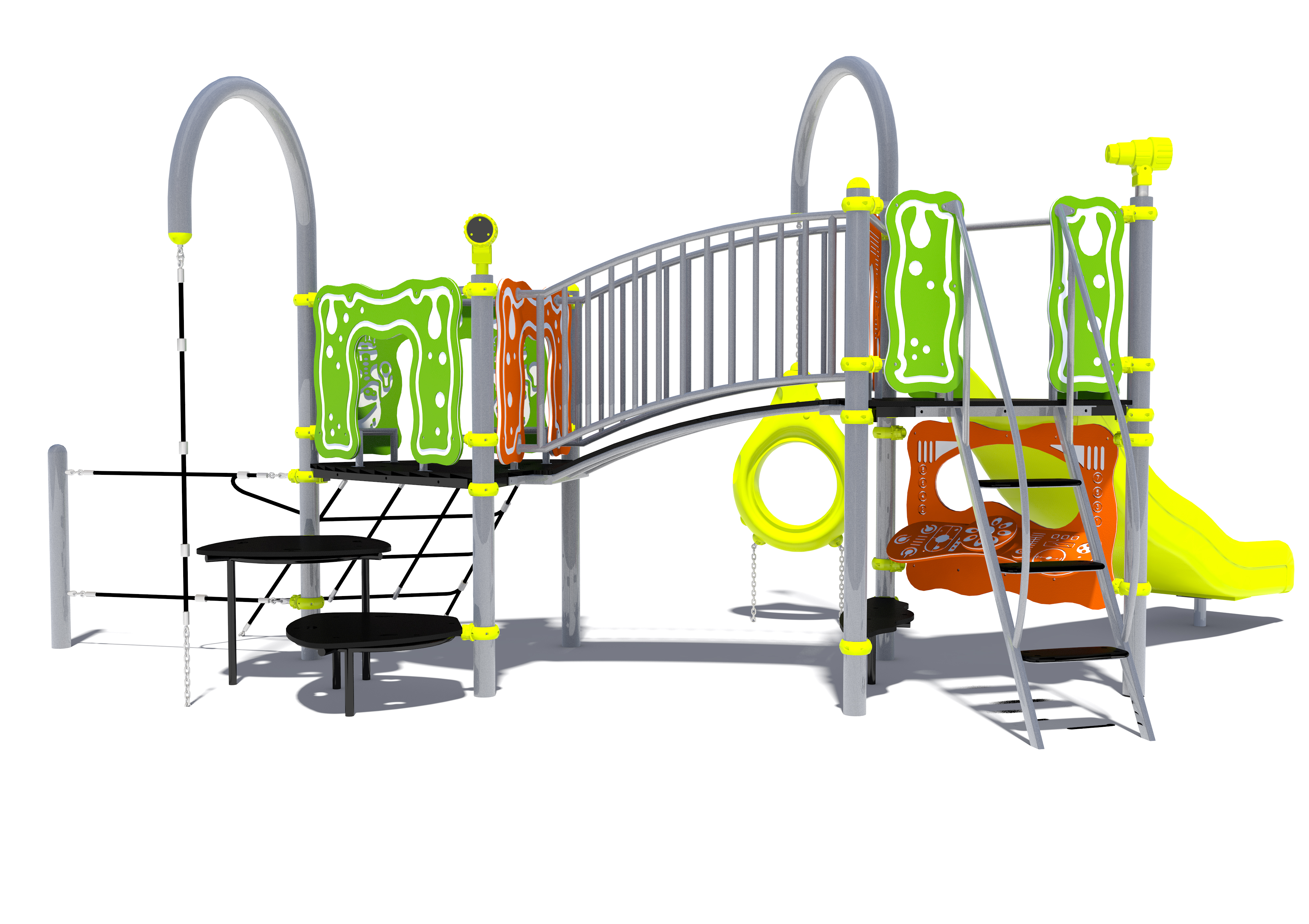 Structure multi-jeux Zingo Nau - Hags - Pour enfants de 3 à 5 ans - Dimensions et zone de sécurité incluses_1