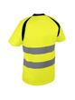 T-shirt jaune haute visibilité - 100% polyester bird-eye 150 g/m² - Bandes rétro-réfléchissantes_1