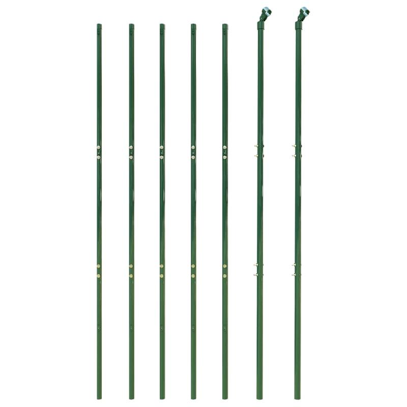 Vidaxl clôture en treillis métallique vert 1,4x10 m acier galvanisé 154051_1