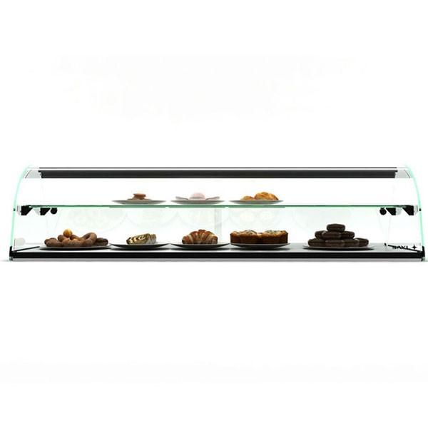 Vitrine neutre à poser - 2 niveaux - 1190 mm - Verre trempé - E26 | Sayl Barcelona -_1