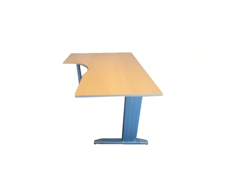 Bureau d'angle Steelcase avec retour - Couleur bois - Dimensions 160 cm x 100 cm - Occasion_1