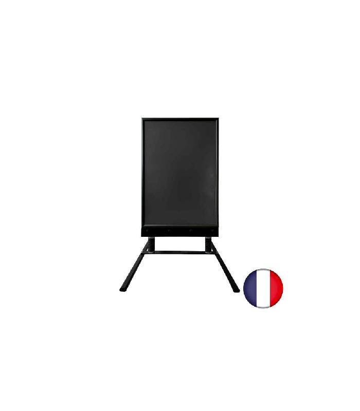 Panneau en bois sur ressorts avec porte affiche alu format A1 - Dimensions 110 x 63 cm - Référence : PFN33A1N_1