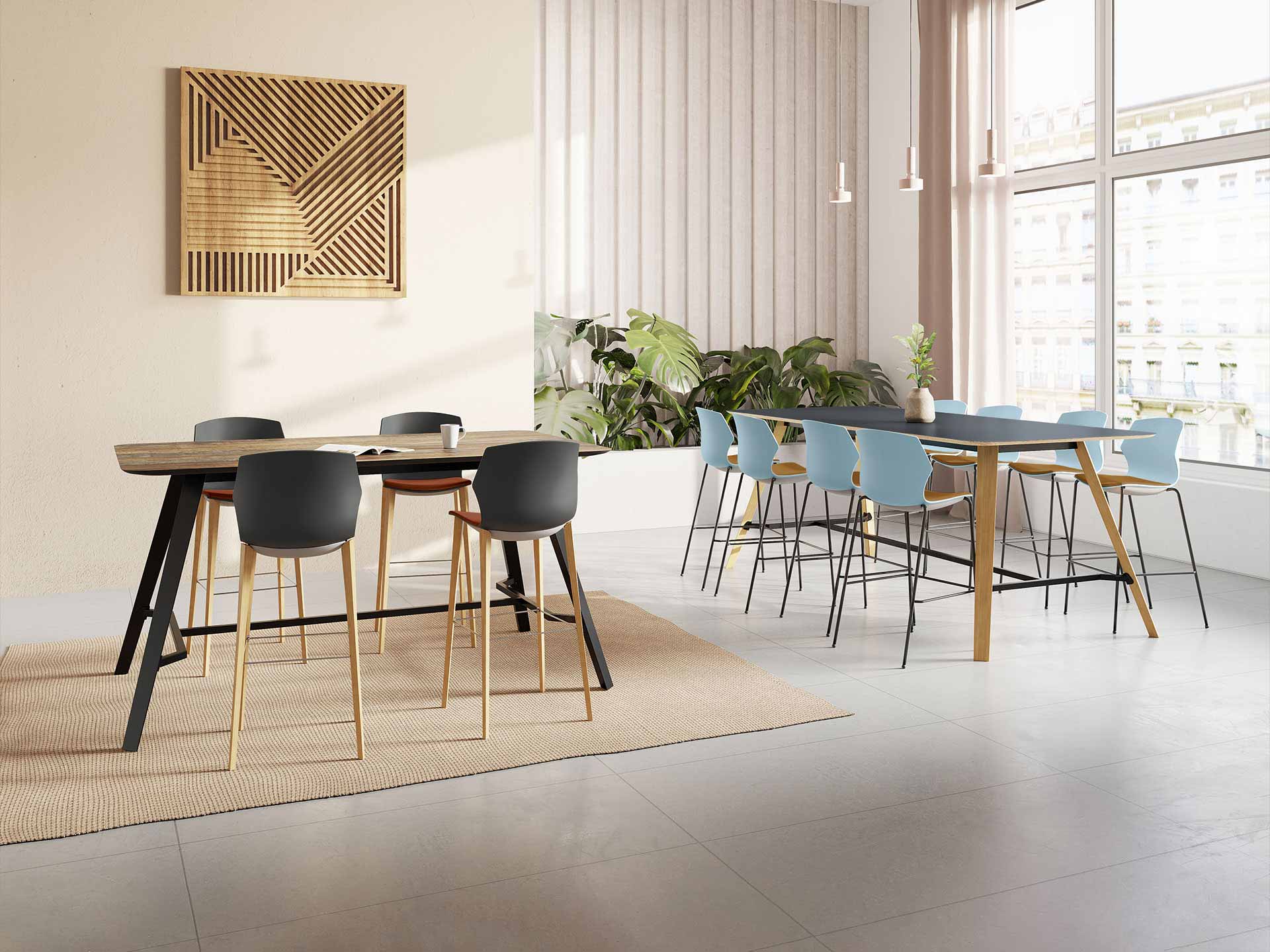 Table de réunion haute design et robuste - Altitude - 6 à 12 places - Fabrication française_1