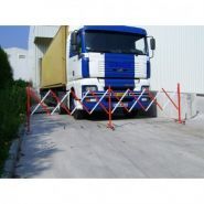 Barrière extensible en acier - 4 m - Rouge et blanc - Hauteur 0,94 m_1