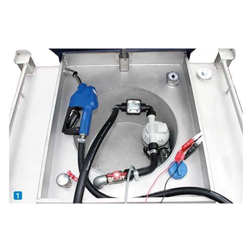 Cuve chantier Adblue® 200 litres - acier inoxydable - kit pompe 12/24V - compacte et robuste_1