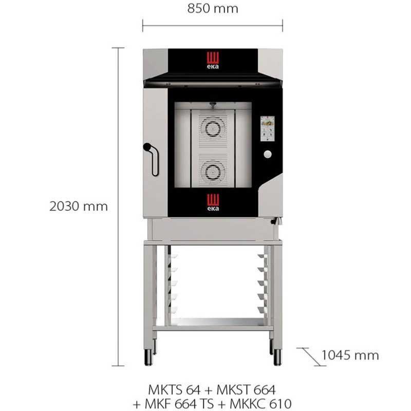 Four mixte électrique MILLENIAL Touch Screen - 6x GN 1/1 & EN 60x40 - Tactile | Eka - MKF616TS_1