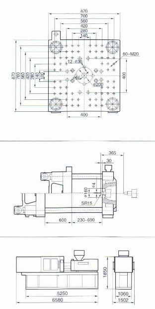 Hx 308 - machines pour injection plastique - hysion - capacité d’injection 1000 cm3_1