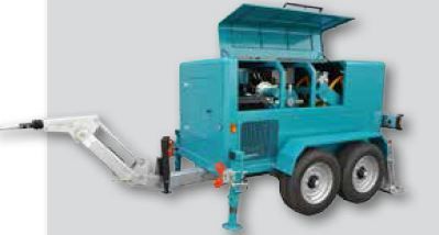 Vm 15000 RIS - Treuil hydraulique pour renouvellement des conduits - Volta - Tirage max. 15500 daN avec moteur diesel_1