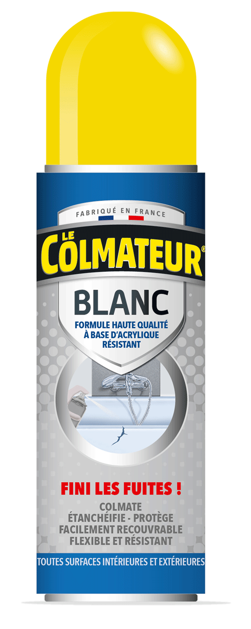 Le Colmateur® Blanc - Aérosol d'étanchéité acrylique prêt à l'emploi - Formule brevetée et résistante_1