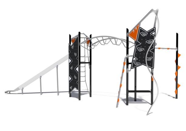 Structure multi-jeux 7 à 16 ans - Nexus Altitude 5 - 8037457 - Hags avec glissière et scellement béton_1